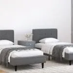 מיטה זוגית מבד רחיץ ואיכותי דגם מור