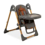 כיסא אוכל B?B? דגם woody מגש אוכל כפול עולה יורד נשכב לאחור ומתקפל