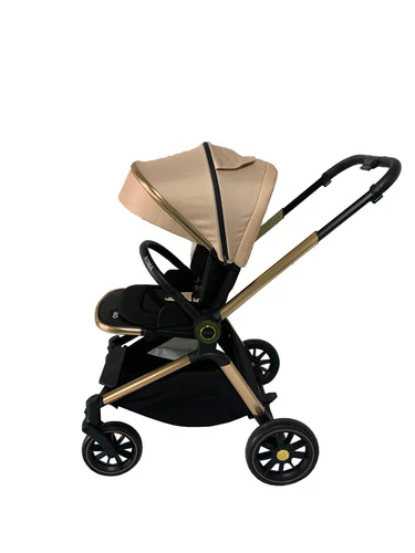 עגלה לתינוק משולבת רומא Roma מבית EASY BABY עגלה מפוארת עם קיפול קל ומהיר עגלה כוללת סל שכיבה וטיולון ללא כיסוי רגליים לאמבטיה!
