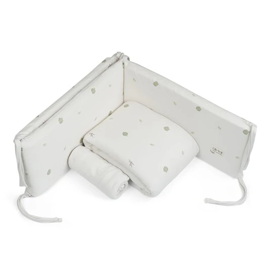 סט מצעים לעריסה ליין גינה אורבנית – Baby Crib Set אולימולי Olimoli