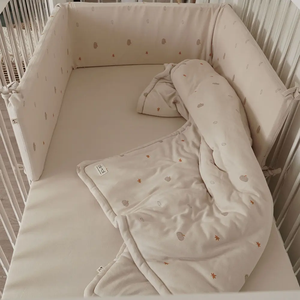 סט מצעים למיטת תינוק ליין גינה אורבנית – Baby Bed Set אולימולי Olimoli צבע שמנת