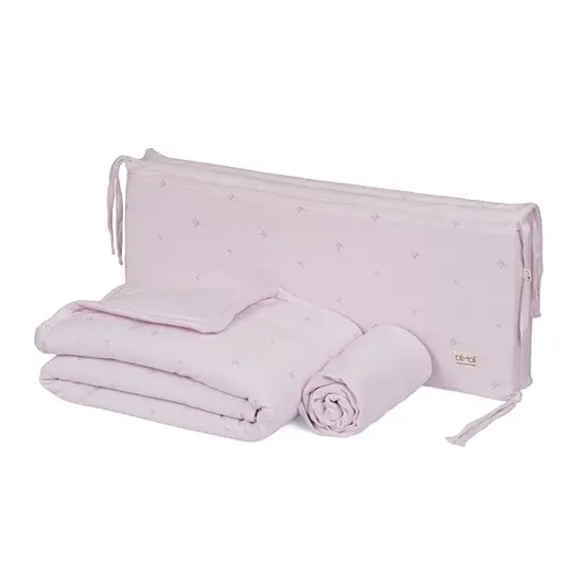 סט מצעים למיטת תינוק ליין גינה אורבנית – Baby Bed Set אולימולי Olimoli צבע סגול