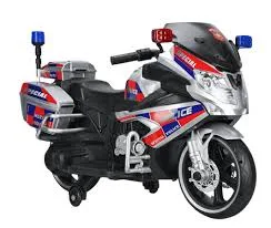 אופנוע משטרה BMW V 12 וולט מאובזר ומדוגם . מגפון וצקלקה.