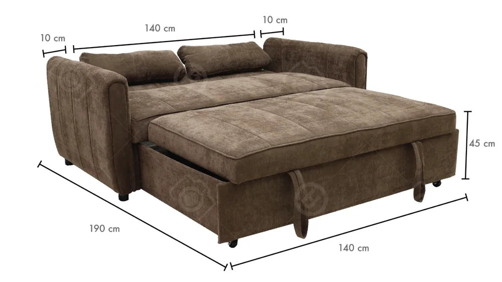 ספת אירוח דגם רובי נפתחת למיטה זוגית מבית מזרני קיסריה