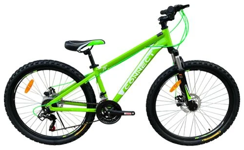 אופני הרים לנוער אלומיניום קונקט MTB גלגלי ";26 /24"; שלדה ";14 עם 21 הילוכים, בלמי דיסק ובולם זעזועים קדמי - Hajoj Connect
