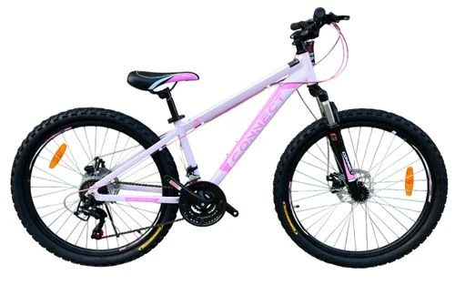 אופני הרים לנוער אלומיניום קונקט MTB גלגלי ";26 /24"; שלדה ";14 עם 21 הילוכים, בלמי דיסק ובולם זעזועים קדמי - Hajoj Connect