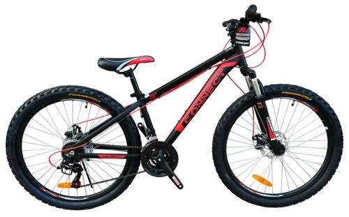 אופני הרים לנוער אלומיניום קונקט MTB גלגלי ";26 /24"; שלדה ";14 עם 21 הילוכים, בלמי דיסק ובולם זעזועים קדמי - Hajoj Connect