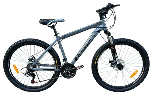 אופני הרים לנוער אלומיניום קונקט MTB גלגלי ";26 /24"; שלדה ";14 עם 21 הילוכים, בלמי דיסק ובולם זעזועים קדמי - Hajoj Connect