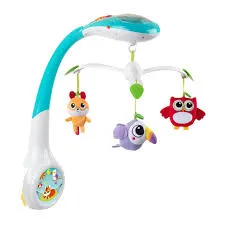מובייל מוזיקלי היער הקסום עם מקרן - Toy Magic Forest Cot Mobile Projection
