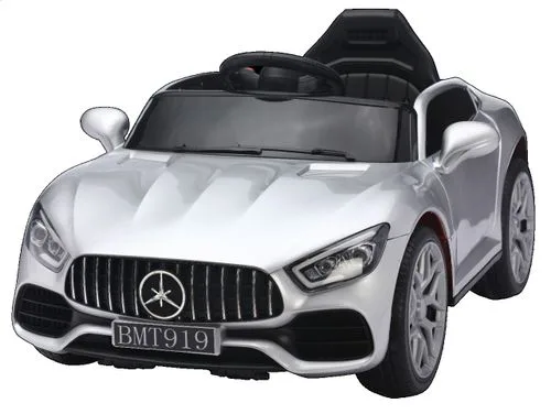 מכונית ממונעת 12V בדמות מרצדס GT עם גלגלי EVA, צלילים, אורות ושלט רחוק - ורוד Twist