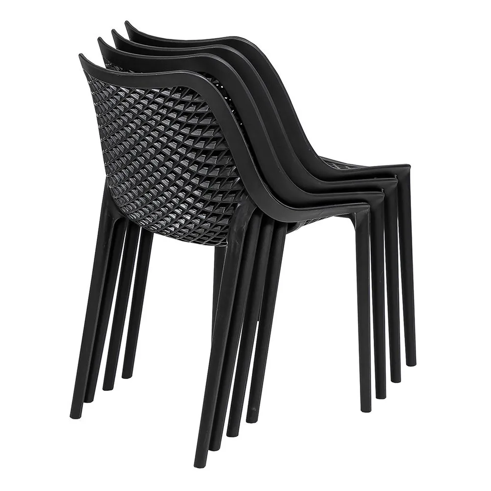 כסא פלסטיק יצוק דגם ";אולטרא"; לשימוש פנים או חוץ במבחר צבעים