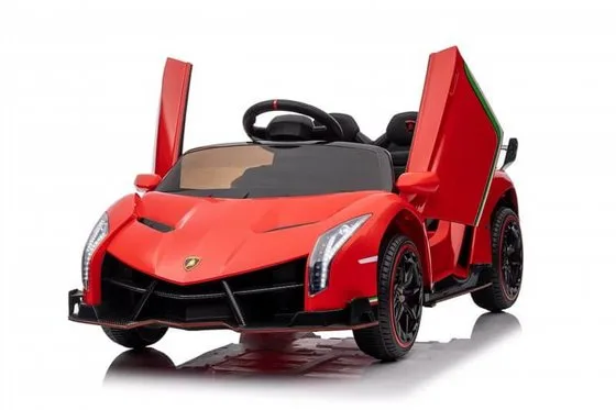 למבורגיני ספורט מהממת כולל שלט וגלגלי גומי אמיתיים 12 וולט