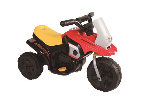 האופנוע הראשון שלי JUCK שחור/אדום האופנוע הראשון שלי לילדים מגיל 1. לחיצה על דוושת גז בעזרת הרגל תניע את האופנוע.