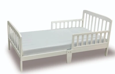 מיטת מעבר נועה מיטת מעבר קלאסית מעץ מלא, צבע לבן