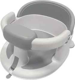 טבעת אמבטיה ארגונומית עם משטח ישיבה מרופד ומגן קדמי נפתח