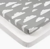 זוג סדינים 100% כותנה של מותג האיכות "נחמדים" המתאים עבור לול עץ או לול פלסטיק או לול קמפינג