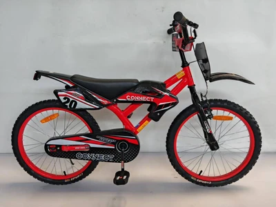 אופניים בעיצוב אופנוע מידה 20" ירוק /כחול ללא גלגלי עזר