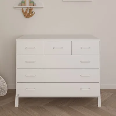 שידה בואנו לבן – מסילות טריקה שקטה 120 ס"מ