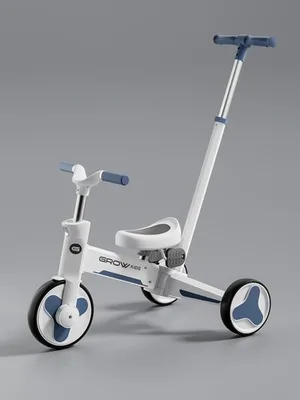 תלת אופן חדשני שחור לבן 4 ב 1 Grow עם מוד דחיפה .: