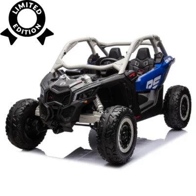ממונע CAN AM 24V ענק 2 מקומות שלט הורים גלגלי גומי מקורי תאורה USB ועוד