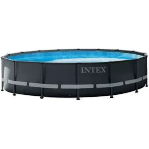 בריכת צינורות אולטרה XTR עגולה 488X122 ס''מ + סולם + כיסוי עליון + יריעה תחתית + משאבת חול 1500 גלון Intex 26326
